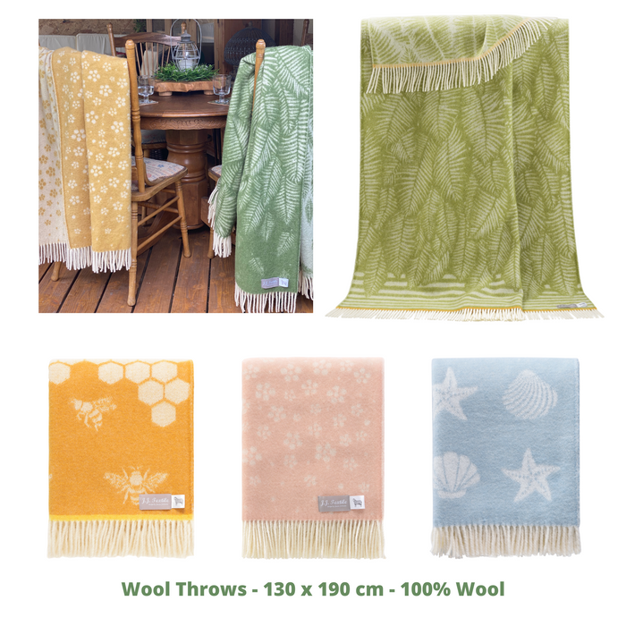 Wool Throws with Fringe